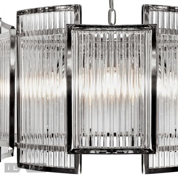 Подвесная люстра iLamp Tribeca MD0276-6C CHROME+SMOKY GRAY, изображение 3