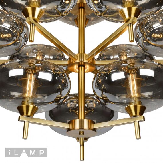 Подвесная люстра iLamp Rivoli 6607/12 GD, изображение 4