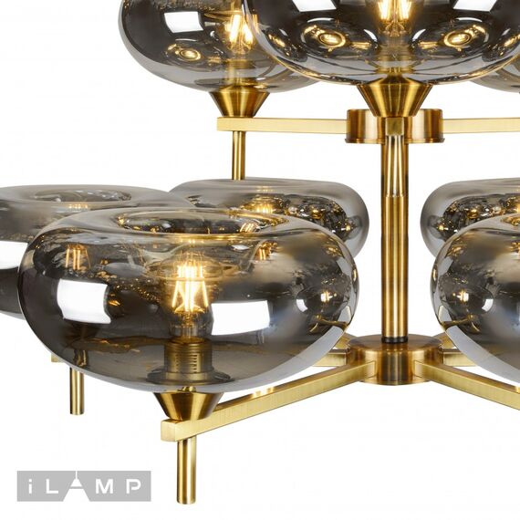 Подвесная люстра iLamp Rivoli 6607/9 GD, изображение 3