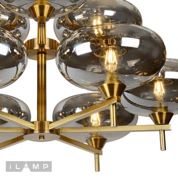 Подвесная люстра iLamp Rivoli 6607/9 GD, изображение 4