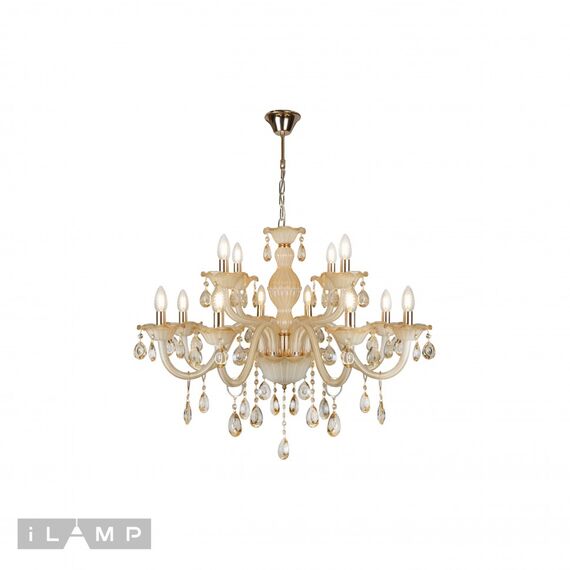 Подвесная люстра iLamp Asia 81072-8+4 WH