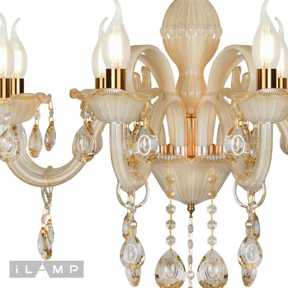 Подвесная люстра iLamp Asia 81072-8 WH, изображение 3