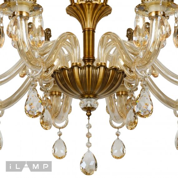 Подвесная люстра iLamp Asia 61078-8+4 BR, изображение 3