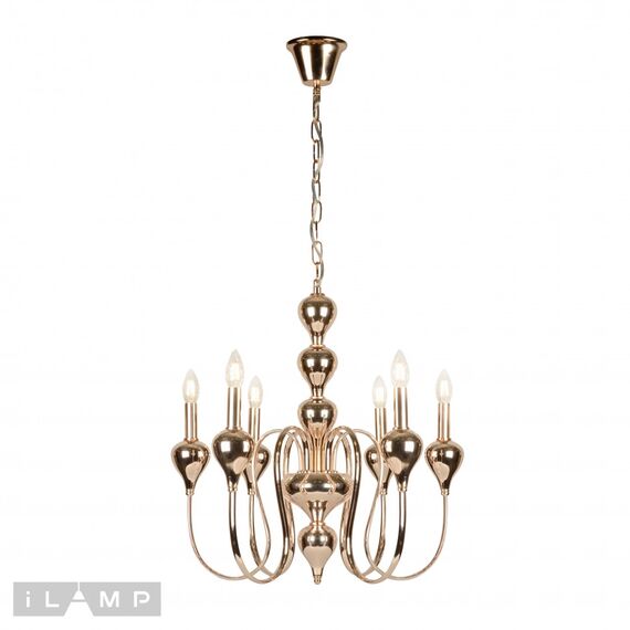 Подвесная люстра iLamp Lady 88003-6 GD, изображение 2