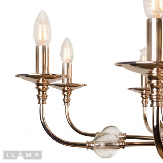 Подвесная люстра iLamp Aura 1030-8+4GD, изображение 3