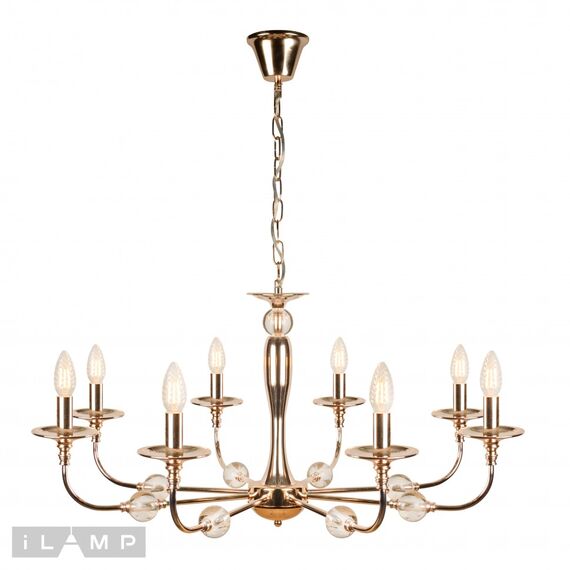 Подвесная люстра iLamp Aura 1030-8GD