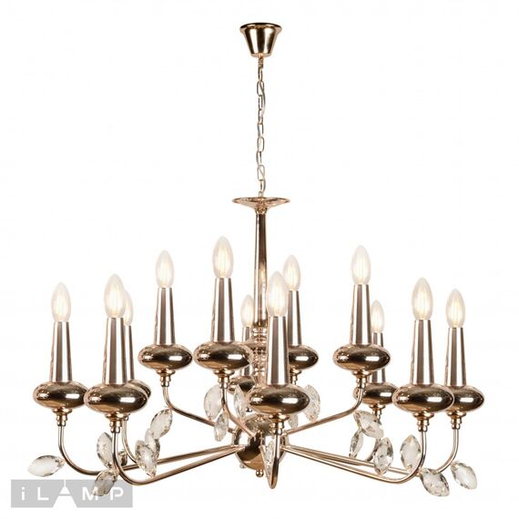 Подвесная люстра iLamp Dames 1020-8+4GD, изображение 2