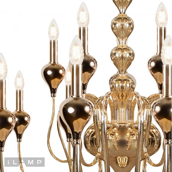 Подвесная люстра iLamp Lady 88003-10+5 GD, изображение 4