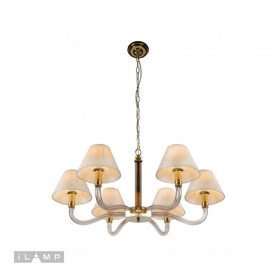 Подвесная люстра iLamp Amber YT2043-6 GD+Coffee, изображение 2