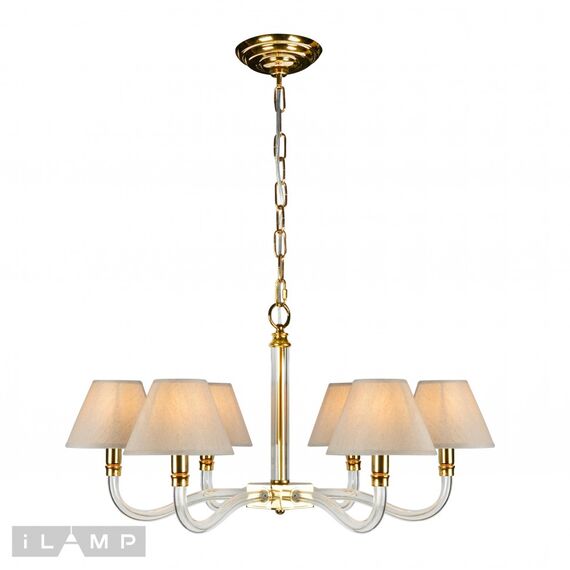 Подвесная люстра iLamp Amber YT2043-8 GD+Coffee, изображение 2