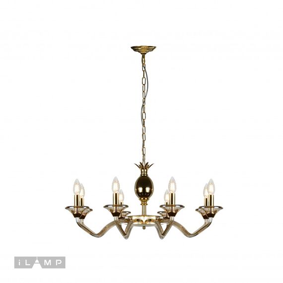 Подвесная люстра iLamp Flo YT2049-8 GD+COG, изображение 2