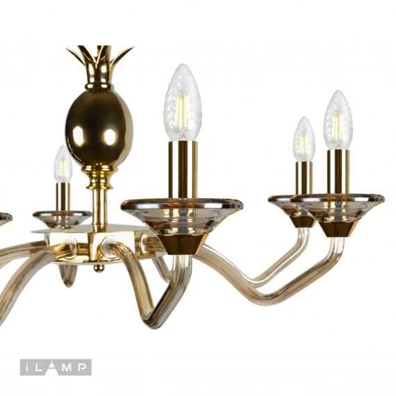 Подвесная люстра iLamp Flo YT2049-8 GD+COG, изображение 3