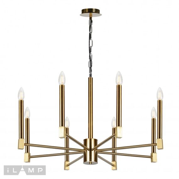 Подвесная люстра iLamp MiMi S1002/8 GD, изображение 2
