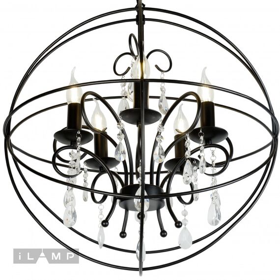 Подвесная люстра iLamp Life 8774-5 BK, изображение 4