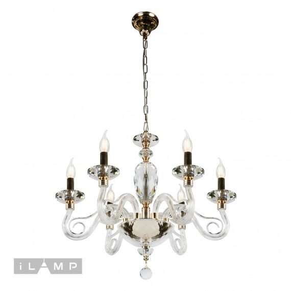 Подвесная люстра iLamp Modo P2328-6 GD, изображение 2