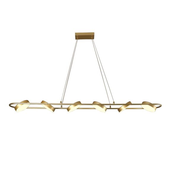 4677-6P, подвесная люстра, L1490xW190xH145/1200, LEDx90W, 3100LM, 3000-6000K, IP20, included, remote control