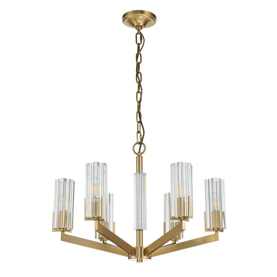 Подвесная люстра Belfast Malone 6035-6 BR CL Латунь / Стекло, изображение 2
