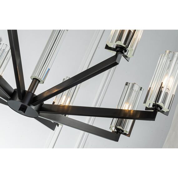 Подвесная люстра Belfast Malone 6035-8 BL CL Черный / Стекло, изображение 3