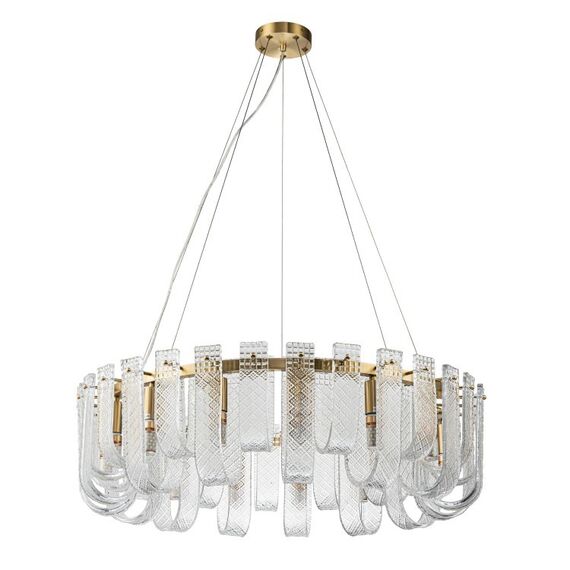 Подвесная люстра Belfast Severn 6601-800 BR CL Латунь / Стекло, изображение 2