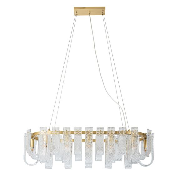 Подвесная люстра Belfast Severn 6601-950 BR CL Латунь / Стекло, изображение 2