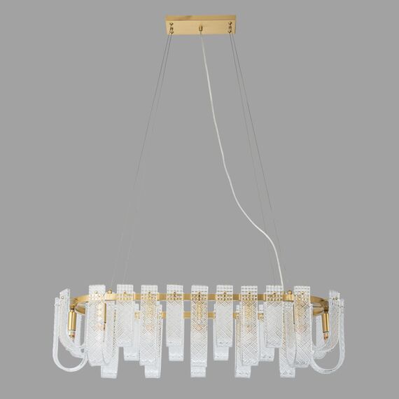 Подвесная люстра Belfast Severn 6601-950 BR CL Латунь / Стекло, изображение 4