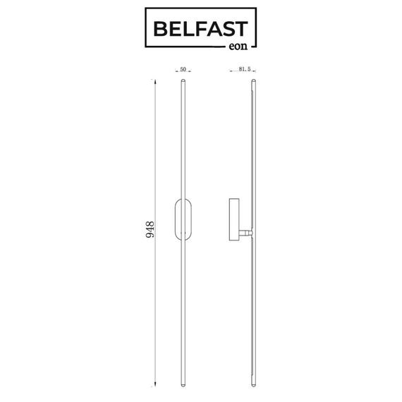 Светильник настенный Belfast Skipton 85001-1W-L BR Черный, изображение 7