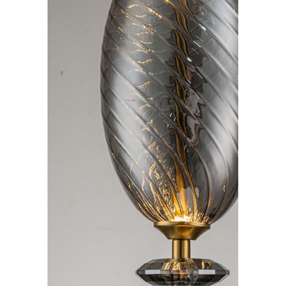 Светильник подвесной Belfast Herbison A1933 / A / A3 GR GL Золотой / Стекло / Серый, изображение 5