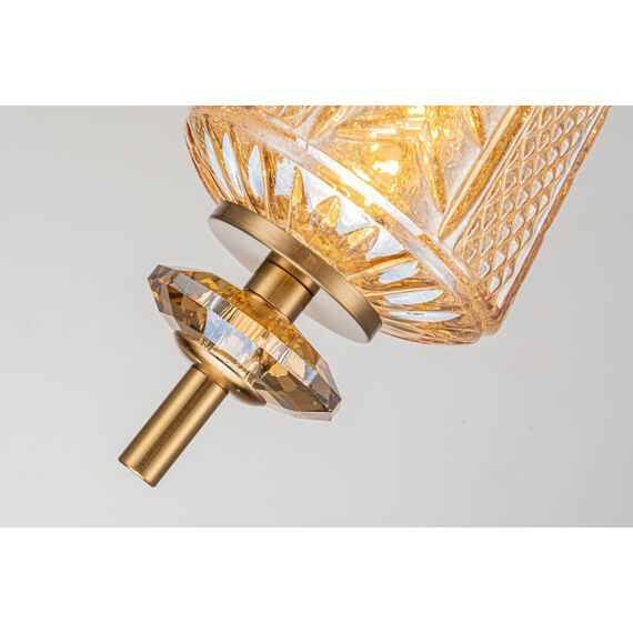 Светильник подвесной Belfast Herbison A1952 / A3 CA GL Золотой / Стекло / Янтарный, изображение 5