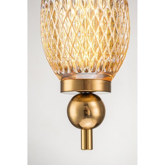 Светильник подвесной Belfast Herbison A1953 / A / A3 CA GL Золотой / Стекло / Янтарный, изображение 7