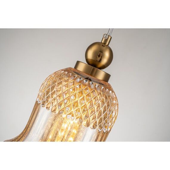 Светильник подвесной Belfast Herbison A1953 / A / A3 CA GL Золотой / Стекло / Янтарный, изображение 5