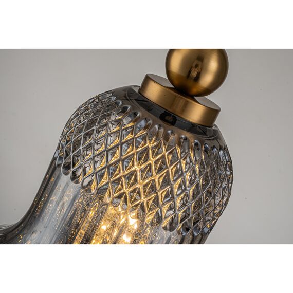 Светильник подвесной Belfast Herbison A1953 / A / A3 GR GL Золотой / Стекло / Серый, изображение 6