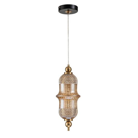 Светильник подвесной Belfast Herbison A1953 / B / A3 CA GL Золотой / Стекло / Янтарный, изображение 2