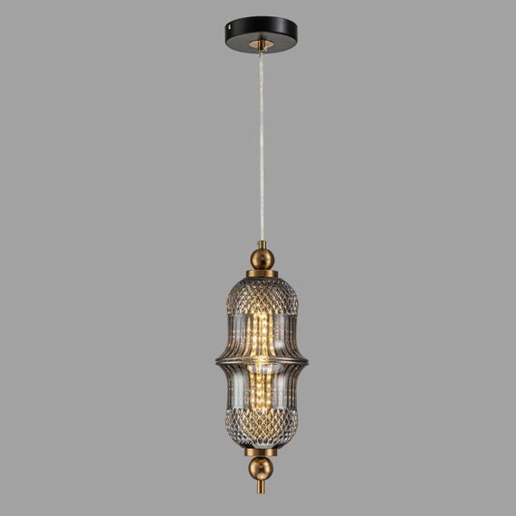 Светильник подвесной Belfast Herbison A1953 / B / A3 GR GL Золотой / Стекло / Серый, изображение 4