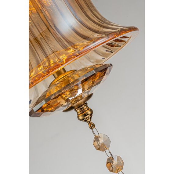 Светильник подвесной Belfast Herbison A1954 / A3 CA GL Золотой / Стекло / Янтарный, изображение 5