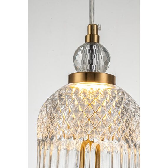 Светильник подвесной Belfast Herbison A1954 CL GL Золотой / Стекло / Прозрачный, изображение 5
