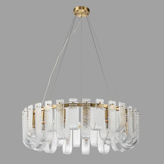 Подвесная люстра Belfast Severn 6601-600 BR CL Латунь / Стекло, изображение 3