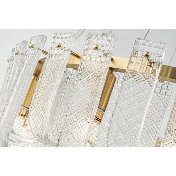 Подвесная люстра Belfast Severn 6601-600 BR CL Латунь / Стекло, изображение 5