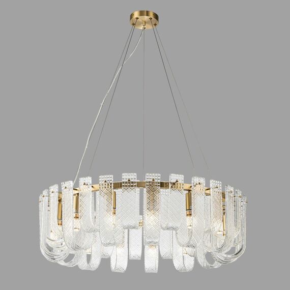 Подвесная люстра Belfast Severn 6601-600 BR CL Латунь / Стекло, изображение 4