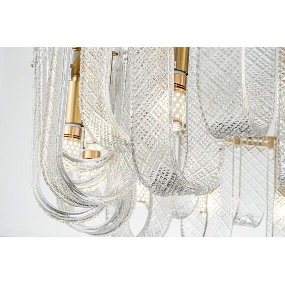 Подвесная люстра Belfast Severn 6601-600 BR CL Латунь / Стекло, изображение 6