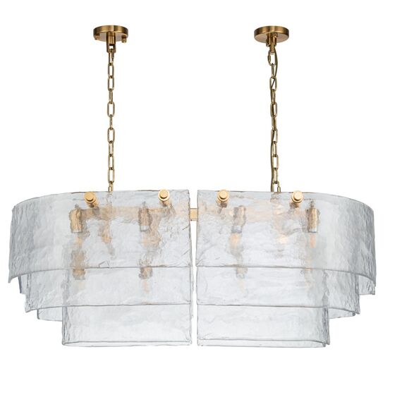 Люстра подвесная Belfast Erskine 22352 / 1000 / 12 GL CL Золотой / Стекло, изображение 2