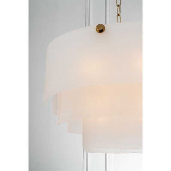 Люстра подвесная Belfast Erskine 22352 / 1000 / 12 GL MT Золотой / Матовое Стекло, изображение 6