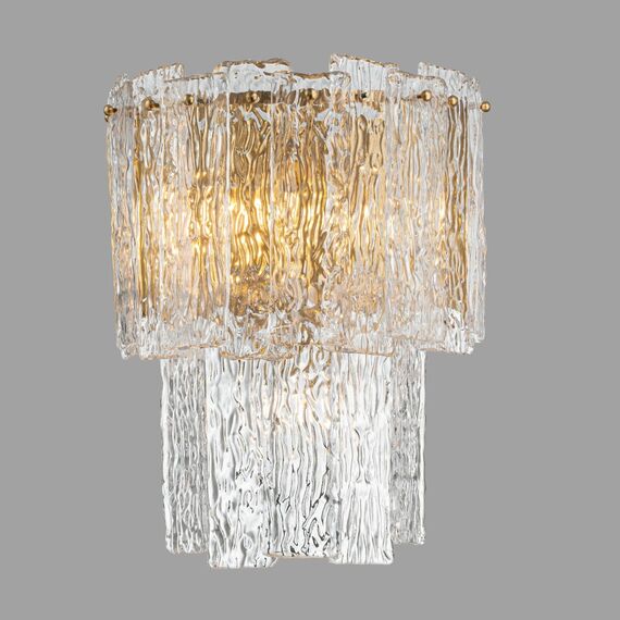 Настенный светильник Belfast Harland 6315-B BR CL Латунь / Стекло, изображение 3