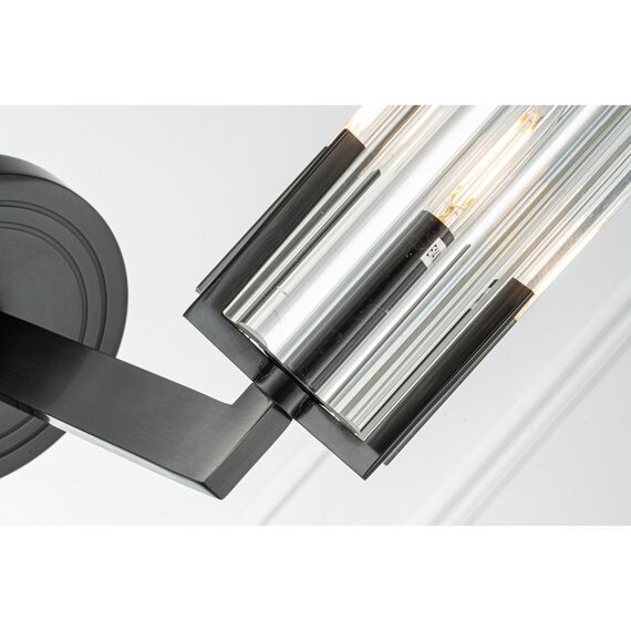 Настенный светильник Belfast Malone 6035-1 BL CL Черный / Стекло, изображение 5