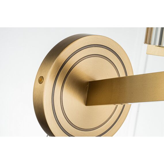 Настенный светильник Belfast Malone 6035-1 BR CL Латунь / Стекло, изображение 5