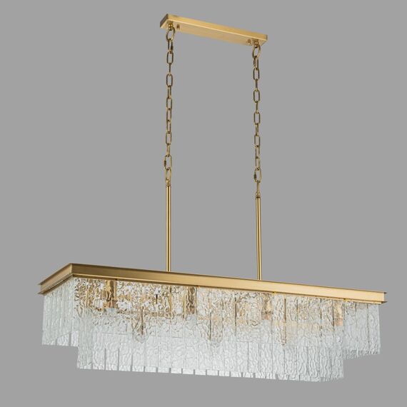 Подвесная люстра Belfast Harland 6308-10C BR CL Латунь / Стекло, изображение 4