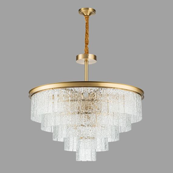 Подвесная люстра Belfast Harland 6308-8 BR CL Латунь / Стекло, изображение 4