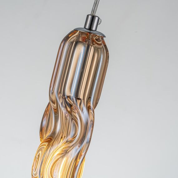 Подвесной светильник Belfast Grosvenor 167-1 CR CA Янтарный, изображение 5