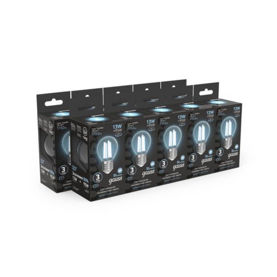 Светодиодная лампа Gauss Шар 13W 1150Lm 4100K E27 105802213, изображение 3