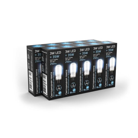 Светодиодная лампа Gauss 3W 240Lm 4100K G4 107707203, изображение 5
