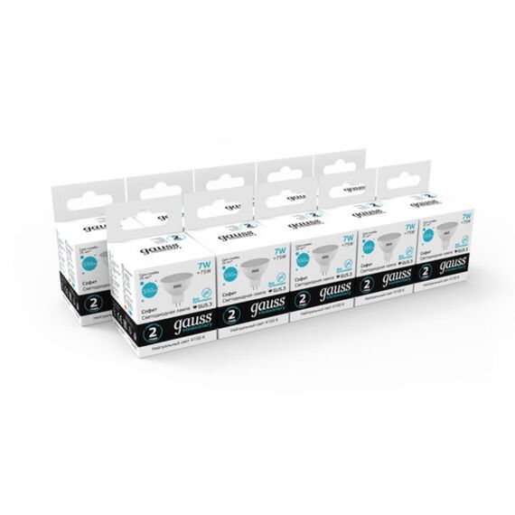 Светодиодная лампа Gauss Софит 7W 550Lm 4100K GU5.3 13527, изображение 5
